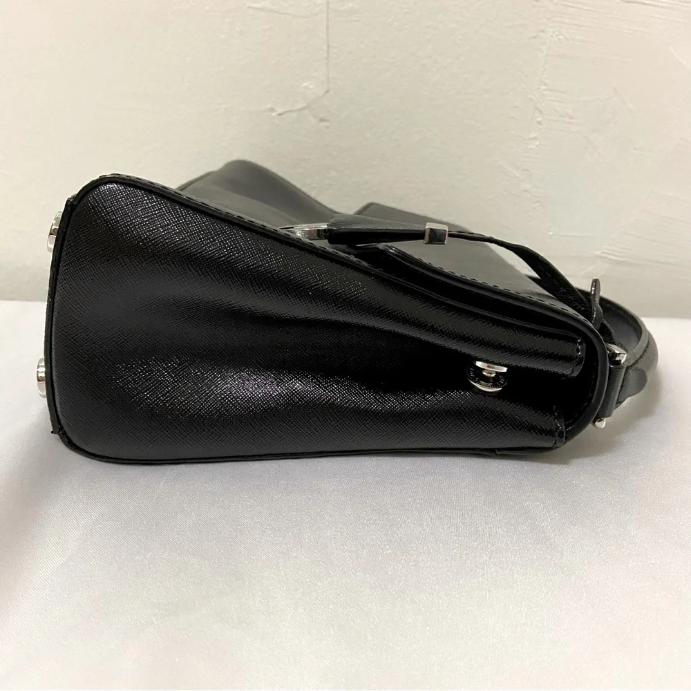 MICHAEL Michael Kors Satchel Top Handle Leather Crossbody Bag Small